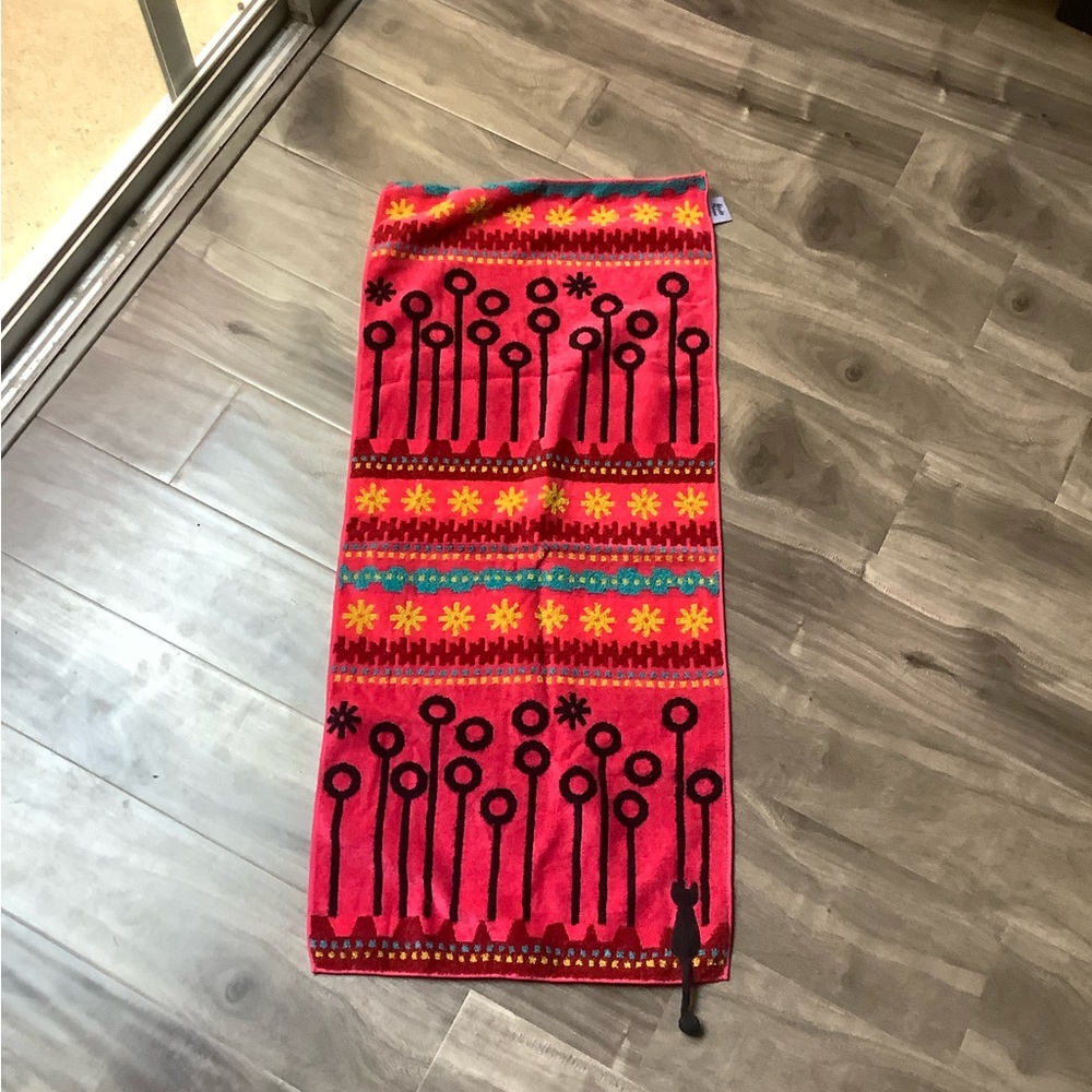 NWOT JP designer Atsuko Matano cat lover towel
